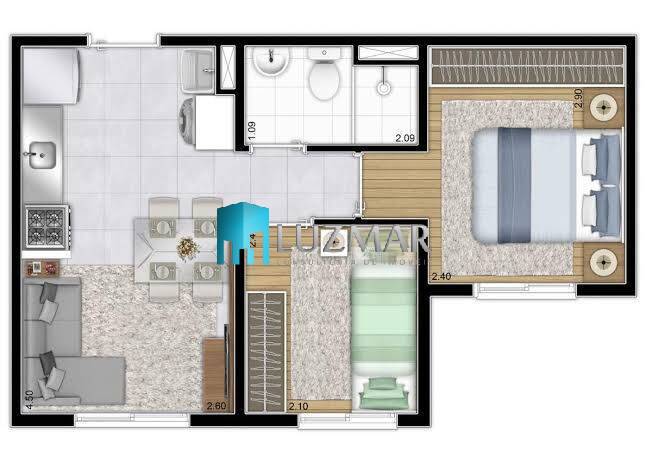 Apartamento, 2 quartos, 33 m² - Foto 22