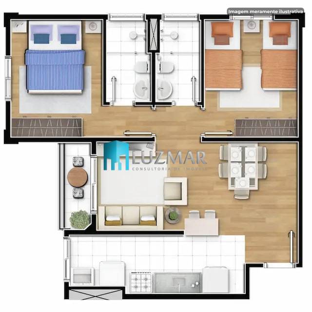 Apartamento, 2 quartos, 55 m² - Foto 8