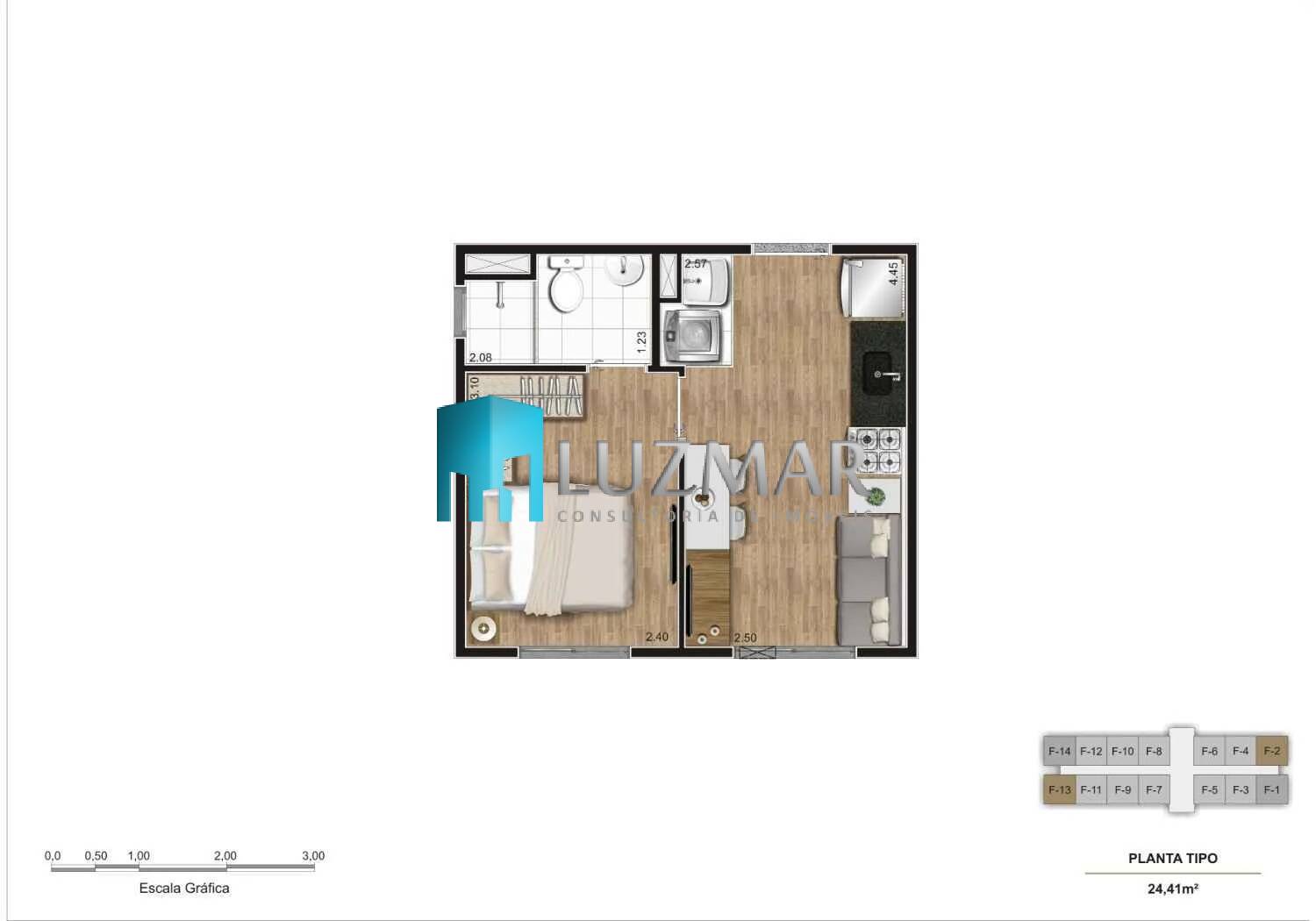 Apartamento, 1 quarto, 24 m² - Foto 25