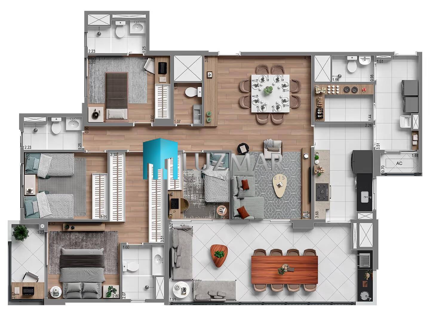 Apartamento, 3 quartos, 141 m² - Foto 39